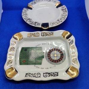 Limoges Porcelain Ashtray Made in France